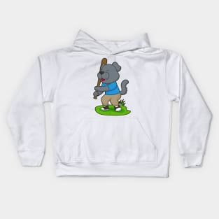 Dog Baseball Baseball bat Kids Hoodie